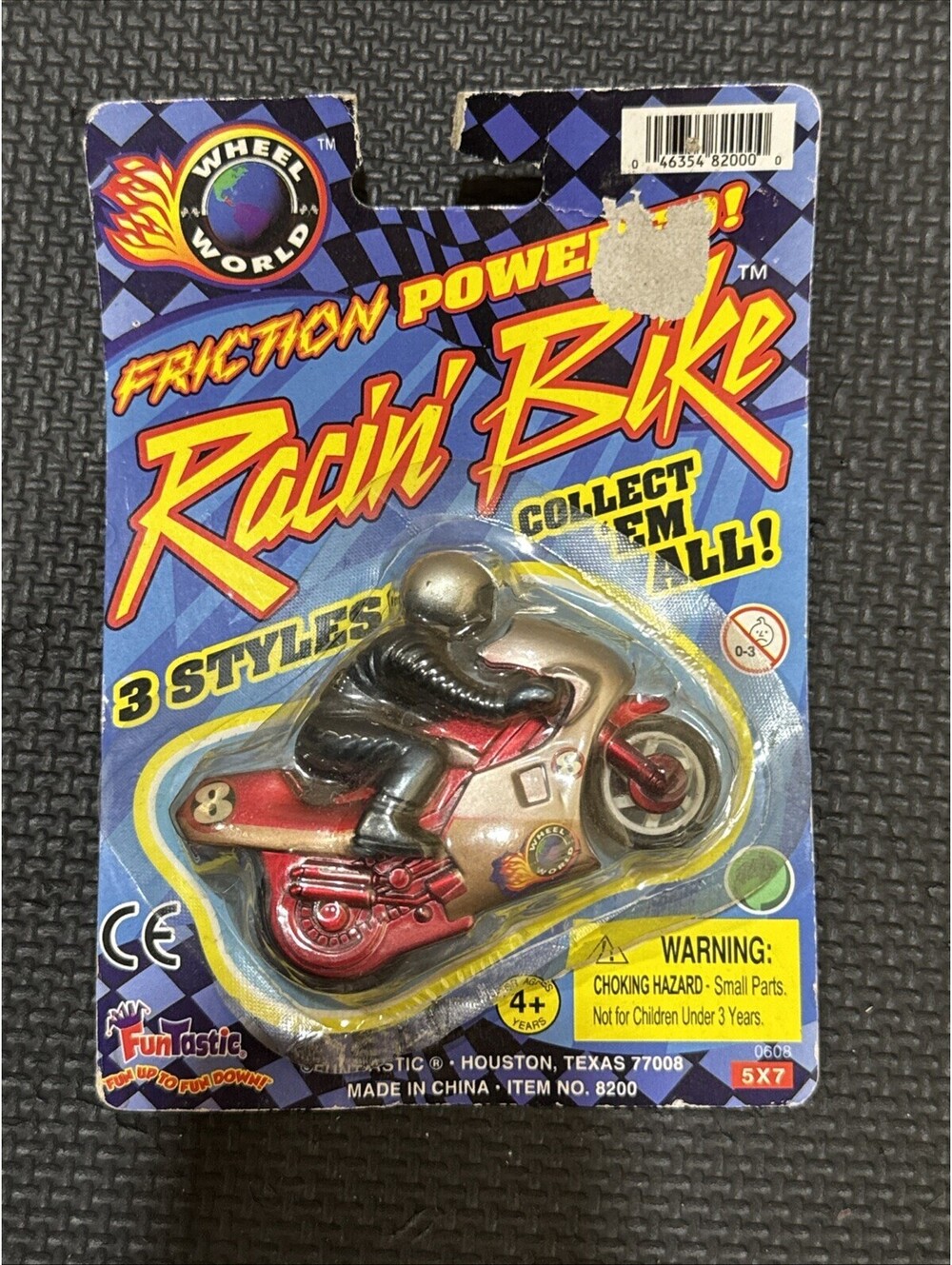 Vintage Y2K 2000 Funtastic Friction Powered Racin' Bike Motorcycle |